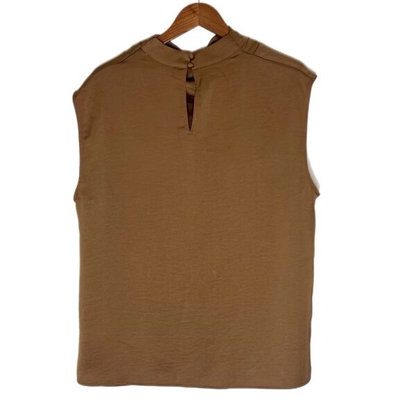 Loft Satin Cowl Neck Sleeveless Shell Top - Picture 3 of 5